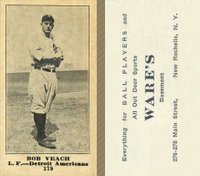 1916 Wares #179 Bob Veach Baseball Card