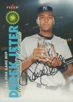 2001 Fleer Authority Derek Jeter Monumental Moments # Derek Jeter Autograph Baseball Card