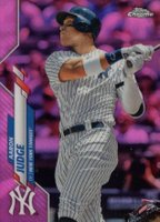 2020 Topps Chrome #50 Aaron Judge Pink Refractor Baseball Card