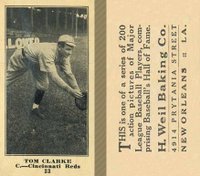 1916 Weil Baking Co. #33 Tom Clarke Baseball Card