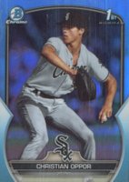 2023 Bowman Draft #BDC182 Justin Riemer Chrome-Sky Blue Baseball Card