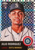 2022 Topps Chrome Platinum Anniversary #171 Julio Rodriguez X-Fractor Baseball Card