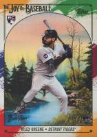 2023 Topps X Bob Ross the Joy of Baseball #30 Riley Greene Paint Splatter Baseball Card