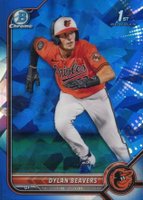 2022 Bowman Draft Chrome Sapphire Edition #BDC160 Dylan Beavers Baseball Card