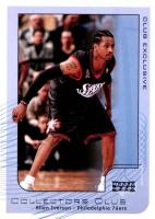 2002 Upper Deck Club Exclusive #NBA2 Allen Iverson Basketball Card