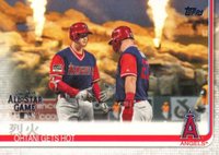2019 Topps Complete Set #367 Ohtani Gets Hot All-Star Game Baseball Card