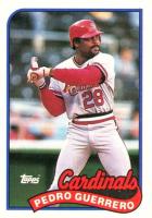 1989 Topps #780 Pedro Guerrero Baseball Card