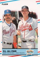 1988 Fleer #639 N.L. All Stars Baseball Card