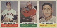 1962 Bazooka Panel # McBride/Robinson/Hodges Baseball Card
