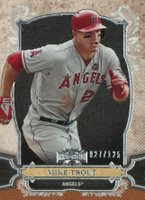 2014 Topps Triple Threads #1 Mike Trout Amber Baseball Card