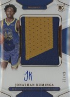 2021 Panini National Treasures #119 Jonathan Kuminga Patch Autograph-Bronze Basketball Card