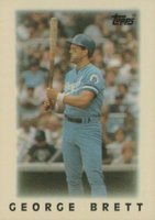 1986 Topps Mini League Leaders #18 George Brett Baseball Card