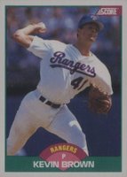 1989 Score Traded #89T Kevin Brown Baseball Card