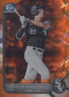 2022 Bowman Draft Chrome Sapphire Edition #BDC54 Colson Montgomery Orange Baseball Card