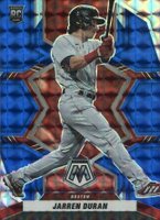 2022 Panini Mosaic #208 Jarren Duran Blue Mosaic Baseball Card