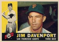 1960 Topps #154 Jim Davenport Baseball Card
