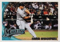2010 Topps Update #US50 Giancarlo Stanton Target Retro Logo Baseball Card