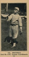 1916 Gimbels #15 Al Betzel Baseball Card