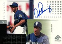 2000 SP Authentic Chirography #AR Alex Rodriguez Baseball Card