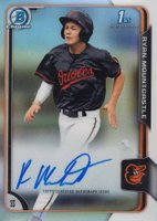 2015 Bowman Chrome Draft Pick Autograph #BCARMO Ryan Mountcastle Refractor Baseball Card