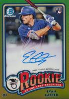 2024 Bowman Rookie of the Year Autographs #ROYEC Evan Carter Gold Baseball Card