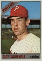 1966 Topps #202 Clay Dalrymple Baseball Card