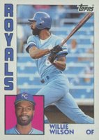 1984 Topps #525 Willie Wilson Baseball Card