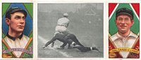 1912 Hassan Triple Folders # Scrambling back to First Chase/Wolter Baseball Card