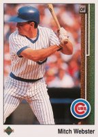 1989 Upper Deck #65 Mitch Webster Baseball Card