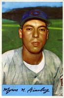 1954 Bowman #52 Joe Ginsberg Baseball Card