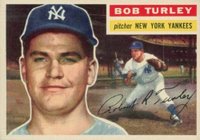 1956 Topps #40 Bob Turley White Back Baseball Card