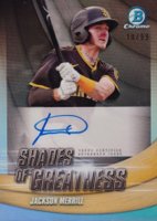 2022 Bowman Chrome Shades of Greatness Autographs #SGAJM Jackson Merrill Baseball Card
