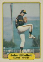 1982 Fleer #576 John Littlefield Pitching Lefty Baseball Card