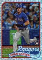 2024 Topps Silver Pack 1989 Chrome Promo #T89C21 Evan Carter Baseball Card