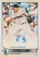 2022 Topps Chrome Update Autographs #ACGK George Kirby Baseball Card