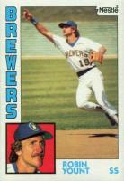 1984 Topps Nestle Hand Cut #10 Robin Yount Baseball Card