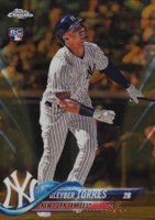 2018 Topps Chrome Update #HMT9 Gleyber Torres Gold Refractor Baseball Card