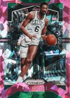 2019 Panini Prizm #21 Bill Russell Pink Ice Basketball Card