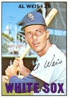 1967 Topps #556 Al Weis Double print Baseball Card