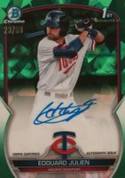 2023 Bowman Sapphire Edition Chrome Prospects Autographs #BSPAEJ Edouard Julien Green Baseball Card