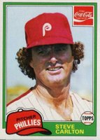 1981 Coca-Cola #3 Steve Carlton Baseball Card