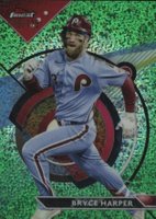 2023 Topps Finest #78 Bryce Harper Green Speckle Baseball Card