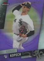 2019 Finest #16 Michael Kopech Purple Refractor Baseball Card
