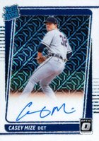 2021 Panini Donruss Optic Rated Rookie Signatures #RRSCM Casey Mize White Mojo Baseball Card