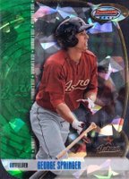 2012 Bowman Draft Bowman's Best #BB31 George Springer Die-Cut Atomic Refractor 1/1 Baseball Card