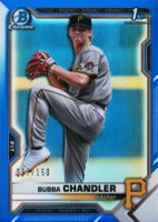 2021 Bowman Draft #BDC41 Bubba Chandler Chrome-Blue Refractor Baseball Card