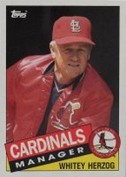 1985 Topps #683 Whitey Herzog Baseball Card