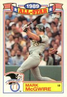 1990 Topps All-Star Glossy Set of 22 #13 Mark McGwire Baseball Card