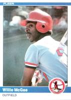 1984 Fleer #329 Willie McGee Baseball Card