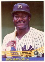 1984 Donruss #152 Don Baylor Baseball Card